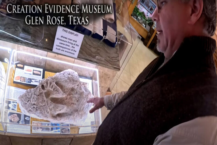 The Delk Print as seen in Pre-Flood Labs Trey Smith | The Creation Evidence Museum | Out of Place Artifacts and Evolution | GodinaNutshell.com