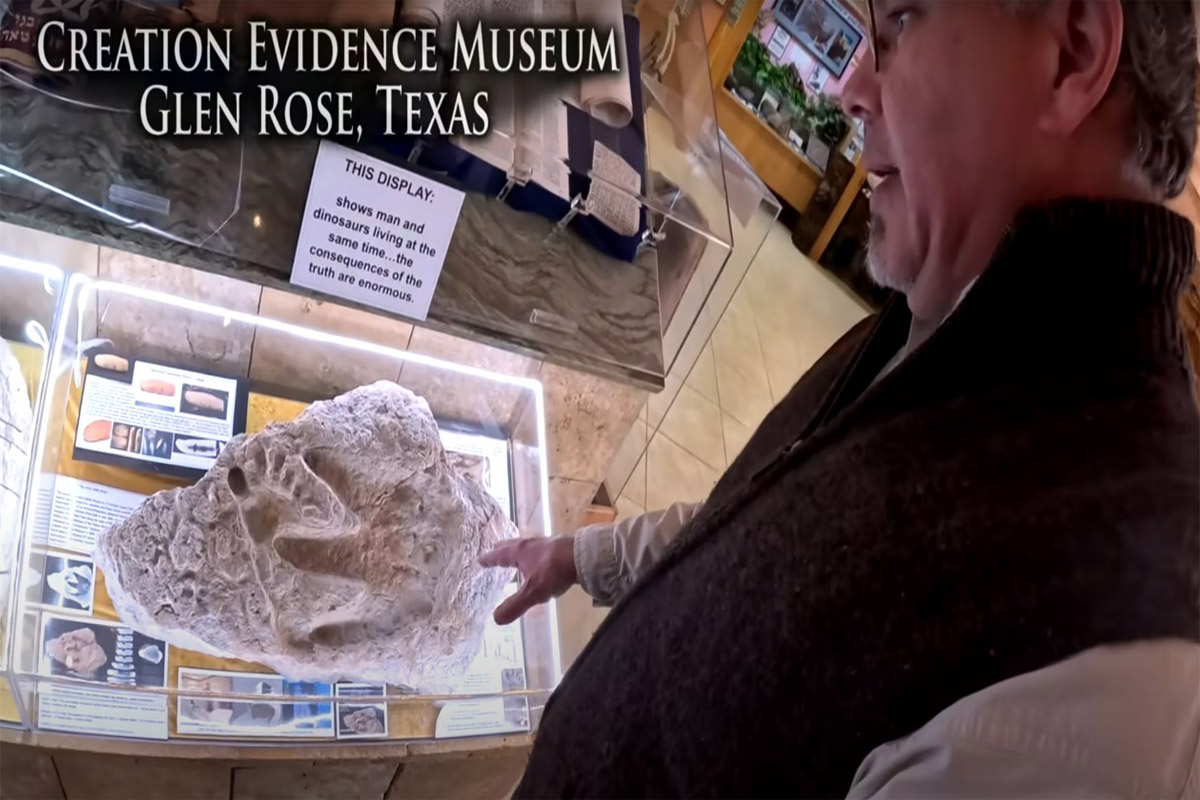 The Delk Print as seen in Pre-Flood Labs Trey Smith | The Creation Evidence Museum | Out of Place Artifacts and Evolution | GodinaNutshell.com