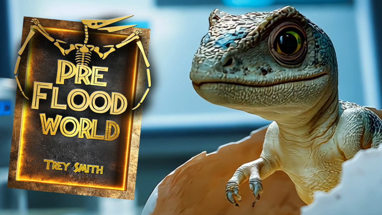 Preflood World baby dinosaur