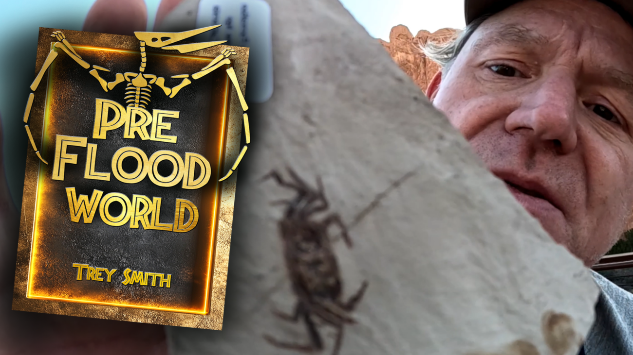 Preflood World fossil of dinosaur