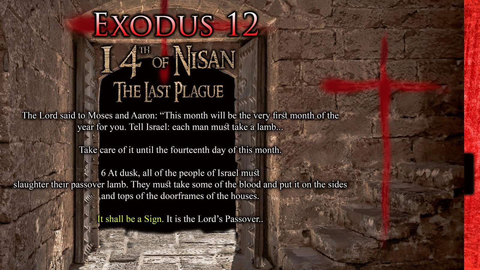 Passover for Israel: Nisan 14